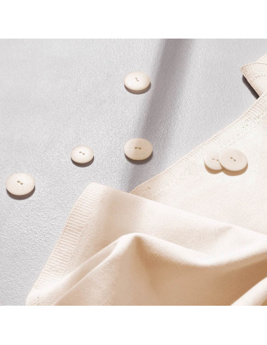 Tessuto gabardine di cotone light Off White - Atelier Brunette