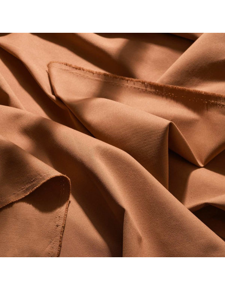 Tessuto gabardine di cotone light Pecan Pie - Atelier Brunette