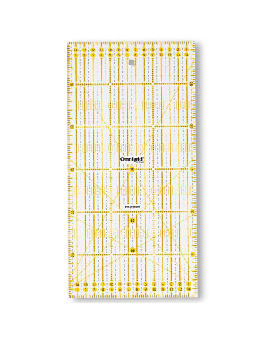 Righello patchwork Omnigrid angoli 15 x 30 cm