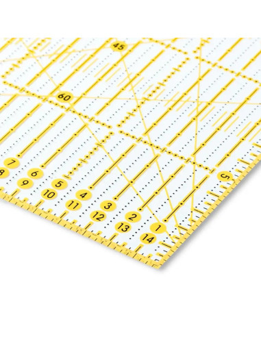 Righello patchwork Omnigrid angoli 15 x 30 cm
