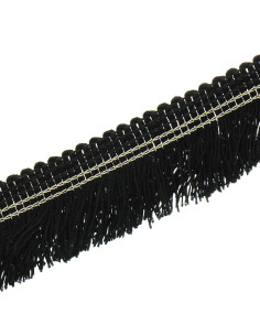 Frangia impunturata oro 30 mm - Nero