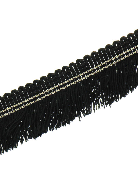 Frangia impunturata oro 30 mm - Nero