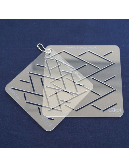 Set di 2 modelli per stencil sashiko - Higaki