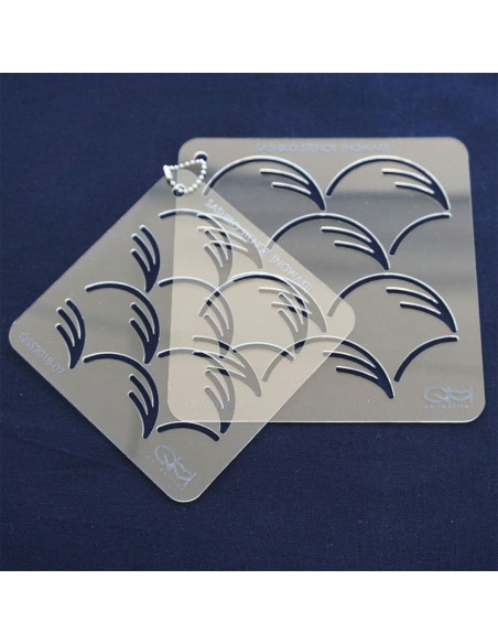 Set di 2 modelli per stencil sashiko - Nowaki