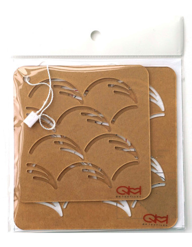 Set di 2 modelli per stencil sashiko - Nowaki
