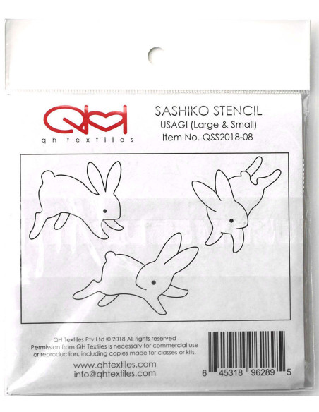Set di 2 modelli per stencil sashiko - Usagi