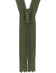 Cerniera pantaloni - Verde kaki scuro