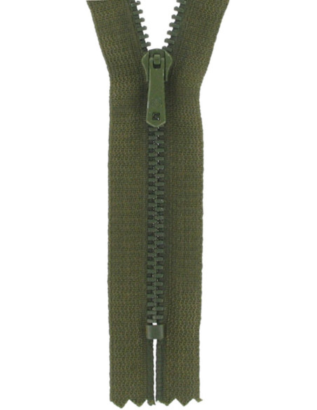 Cerniera pantaloni - Verde kaki scuro