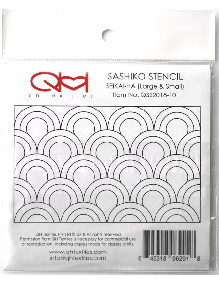 Set di 2 modelli per stencil sashiko - Seikai-Ha