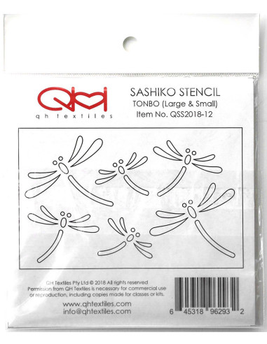 Set di 2 modelli per stencil sashiko - Tonbo