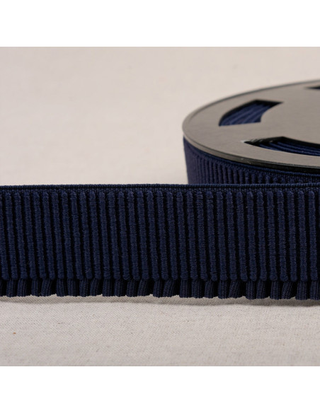 Elastico a coste per gonna - Blu marino
