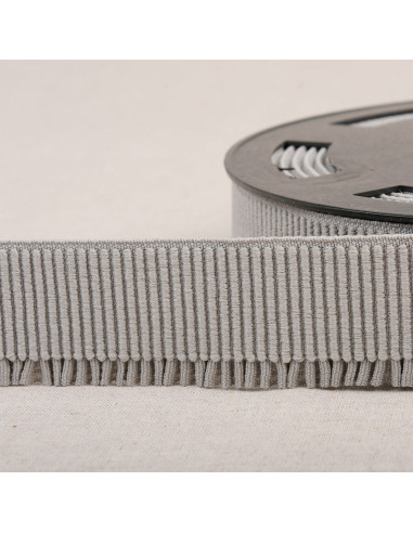 Elastico a coste per gonna - Grigio chiaro