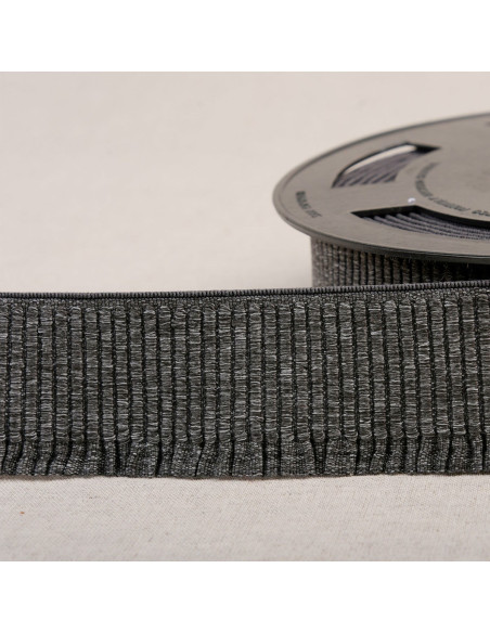 Elastico a coste per gonna - Grigio scuro
