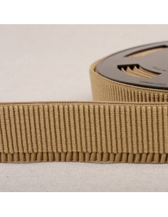 Elastico a coste per gonna - Beige