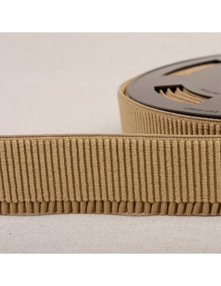 Elastico a coste per gonna - Beige