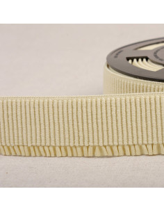 Bordo elastico a coste per gonna - Beige chiaro