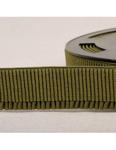 Elastico a coste per gonna - Kaki