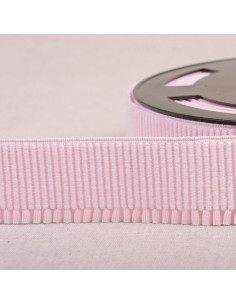 Bordo elastico a coste per gonna - Rosa