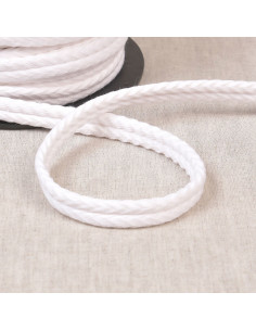 Cordone doppio profilo a chevron - Bianco