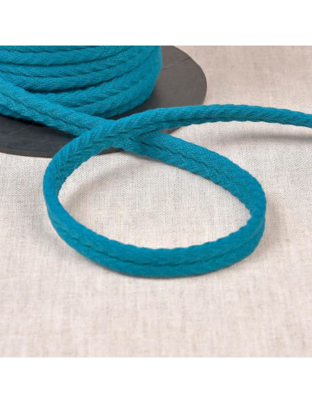 Cordone doppio profilo a chevron - Blu petrolio