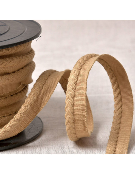 Cordoncino con profilo a spina di pesce - Beige