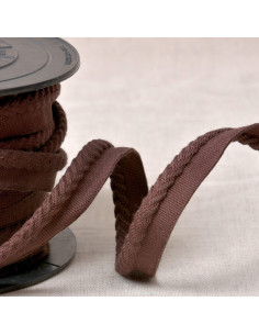 Cordoncino con profilo a chevron - Marrone scuro