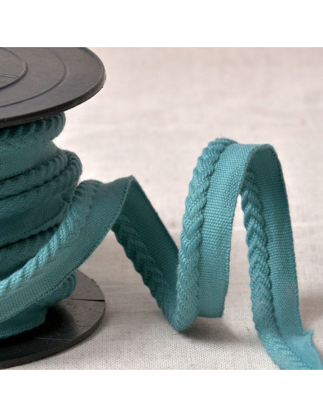 Cordoncino con profilo a chevron - Blu petrolio