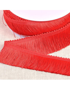 Frangia spessa 45 mm - Rosso