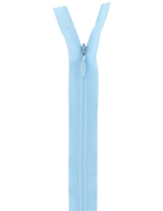 Cerniera invisibile - Azzurro pastello