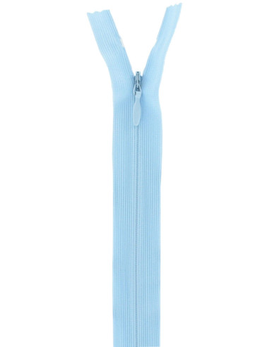 Cerniera invisibile - Azzurro pastello