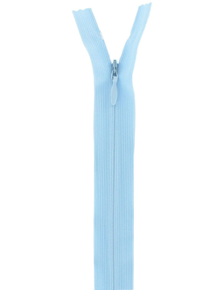 Cerniera invisibile - Azzurro pastello