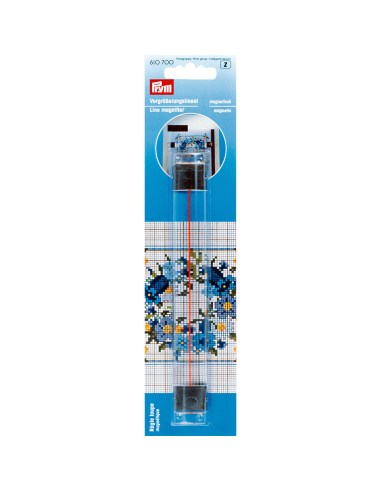 Lente d'ingrandimento con righello magnetico