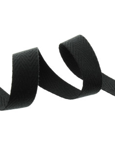 Tracolla a spina di pesce - Nero