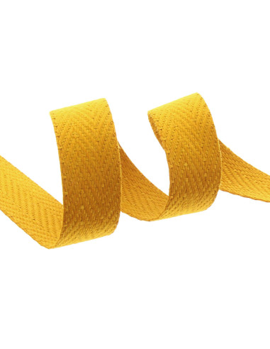 Tracolla a spina di pesce - Giallo senape