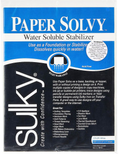 Set di 11 fogli di stabilizzatore idrosolubile e stampabile Sulky Paper Solvy