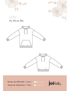 Modello di felpa con cappuccio Lou - Joli Lab 2