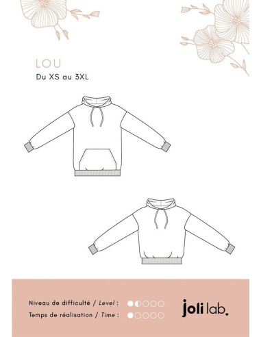 Modello di felpa con cappuccio Lou - Joli Lab