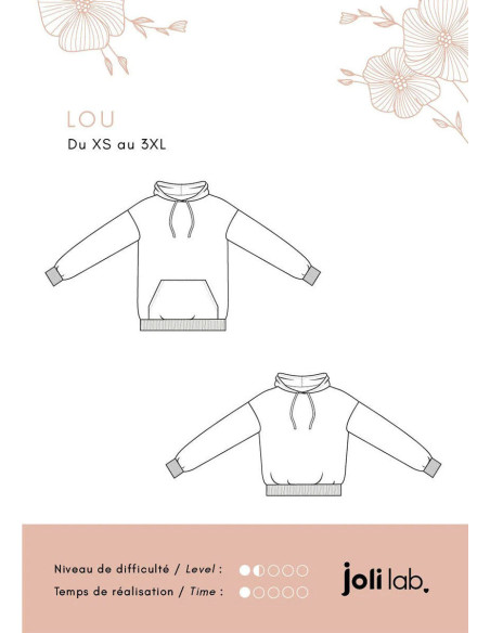 Modello di felpa con cappuccio Lou - Joli Lab