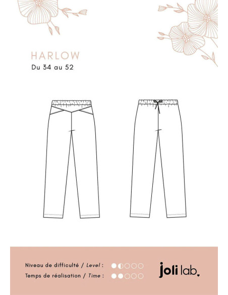 Modello di pantaloni Harlow - Joli Lab