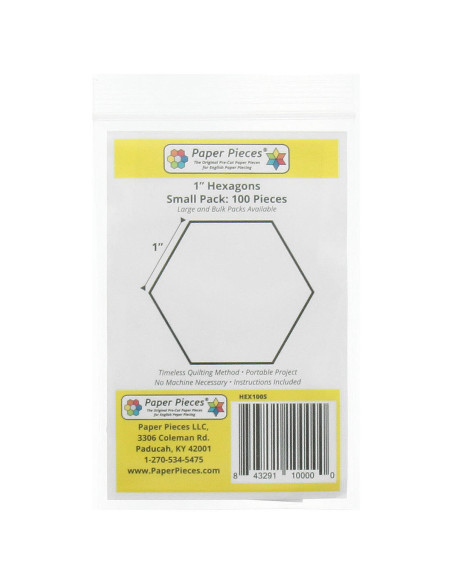 Set di 100 esagoni Paper Pieces 1in