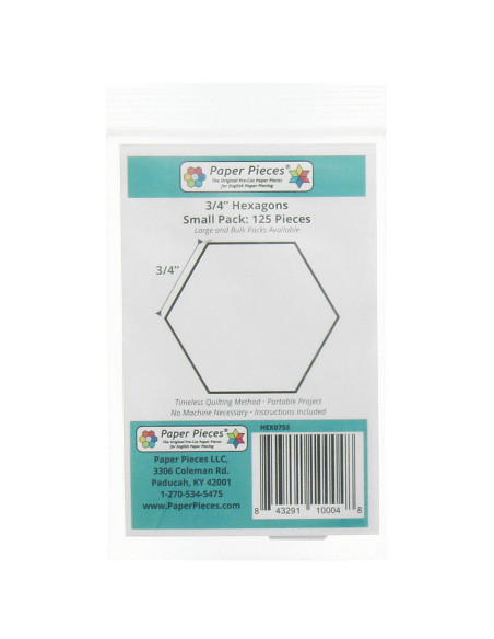 Set di 125 esagoni Paper Pieces 3/4in
