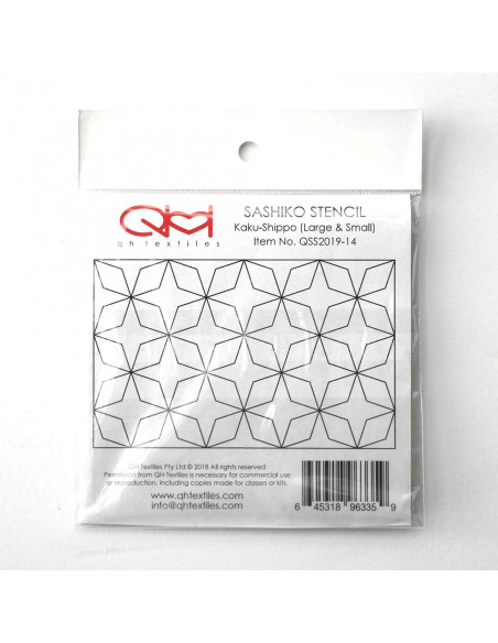 Set di 2 modelli per stencil sashiko - Kaku-Shippo