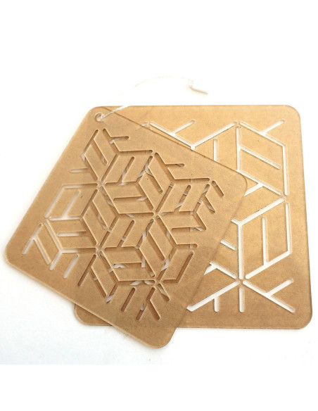 Set di 2 modelli per stencil sashiko - Yose-Gi