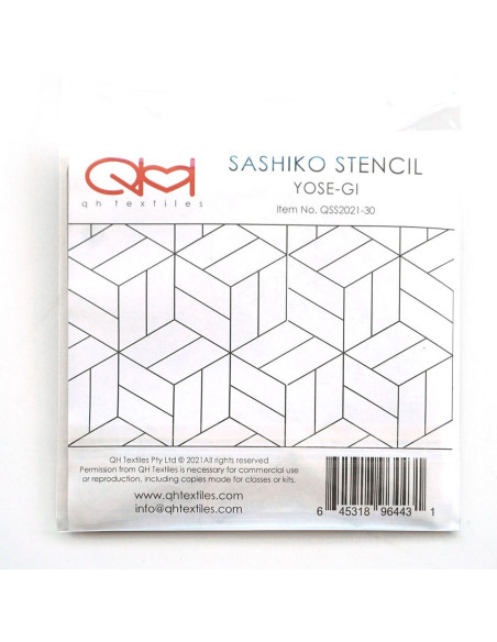 Set di 2 modelli per stencil sashiko - Yose-Gi