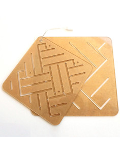 Set di 2 modelli per stencil sashiko - Ami-Shiro