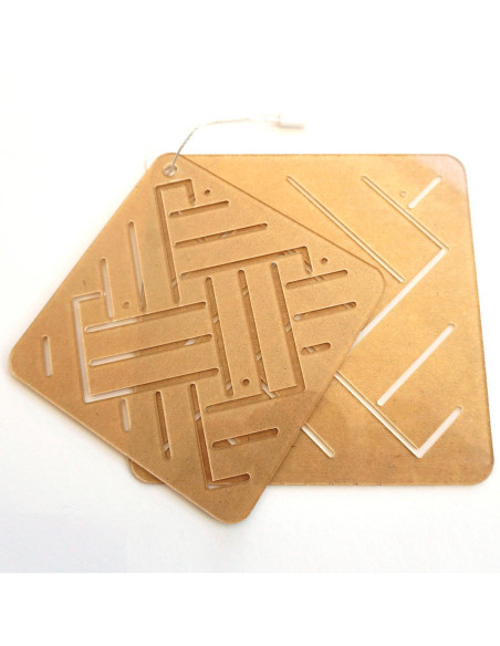 Set di 2 modelli per stencil sashiko - Ami-Shiro