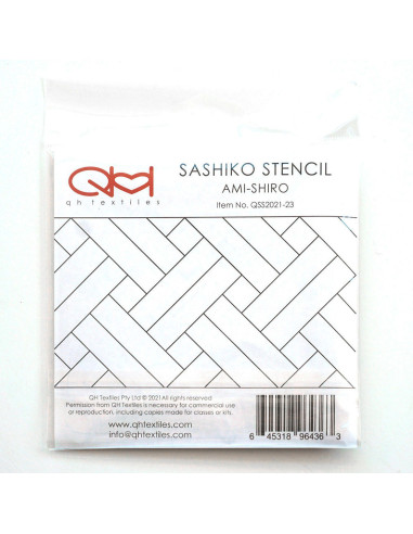 Set di 2 modelli per stencil sashiko - Ami-Shiro
