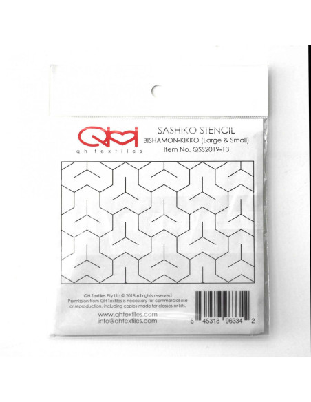 Set di 2 modelli per stencil sashiko - Bishamon-Kikko