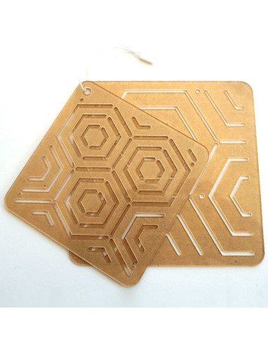 Set di 2 modelli per stencil sashiko - Kikkou