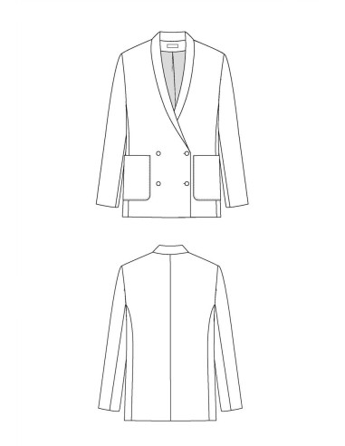Modello di blazer Mimosa - Maison Fauve